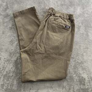 Cove USA Pants Mens 38x30 Brown Chino Stretch Elastic Waist Cotton Twill